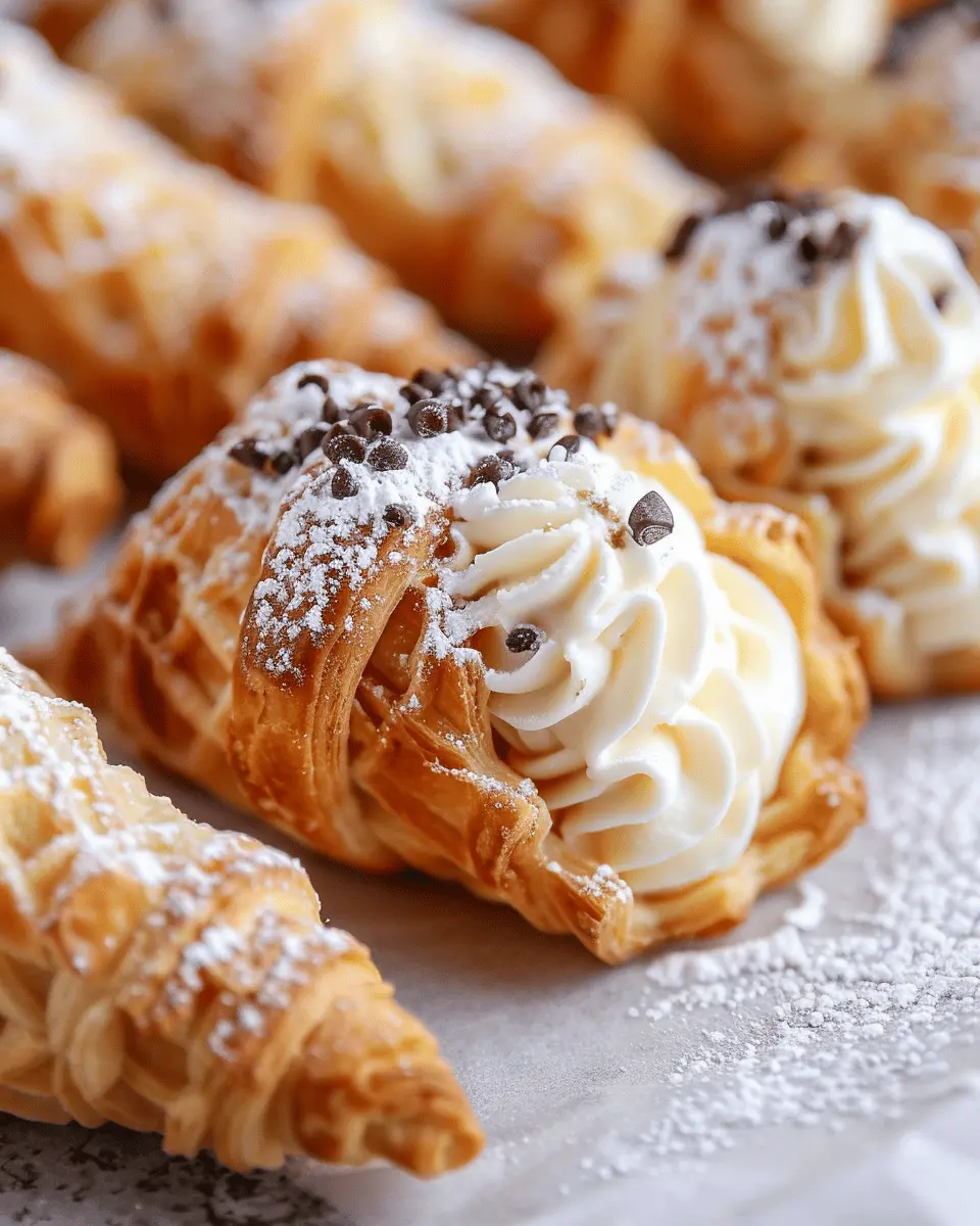 Puff pastry cannoli cones: Easy indulgence for dessert lovers