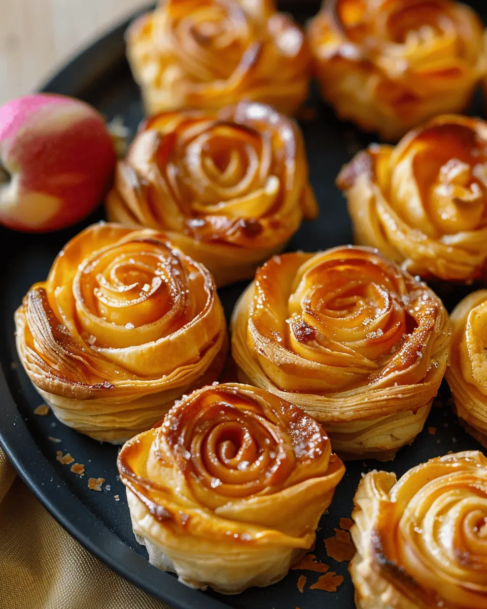 Apple roses with puff pastry: Easy, Elegant Treat for All