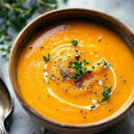 Spicy Butternut Squash and Sweet Potato Soup