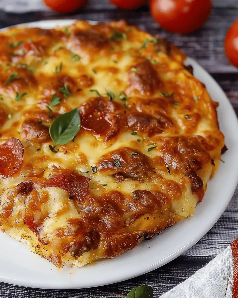 Air Fryer Bubble-Up Pizza Bake: Easy Turkey Bacon Twist Delight