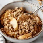 Healthy Breakfast Apple Crumble