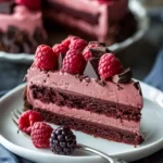 Indulge in Dark Chocolate Raspberry Mousse Cake: A Simple Dessert Recipe!