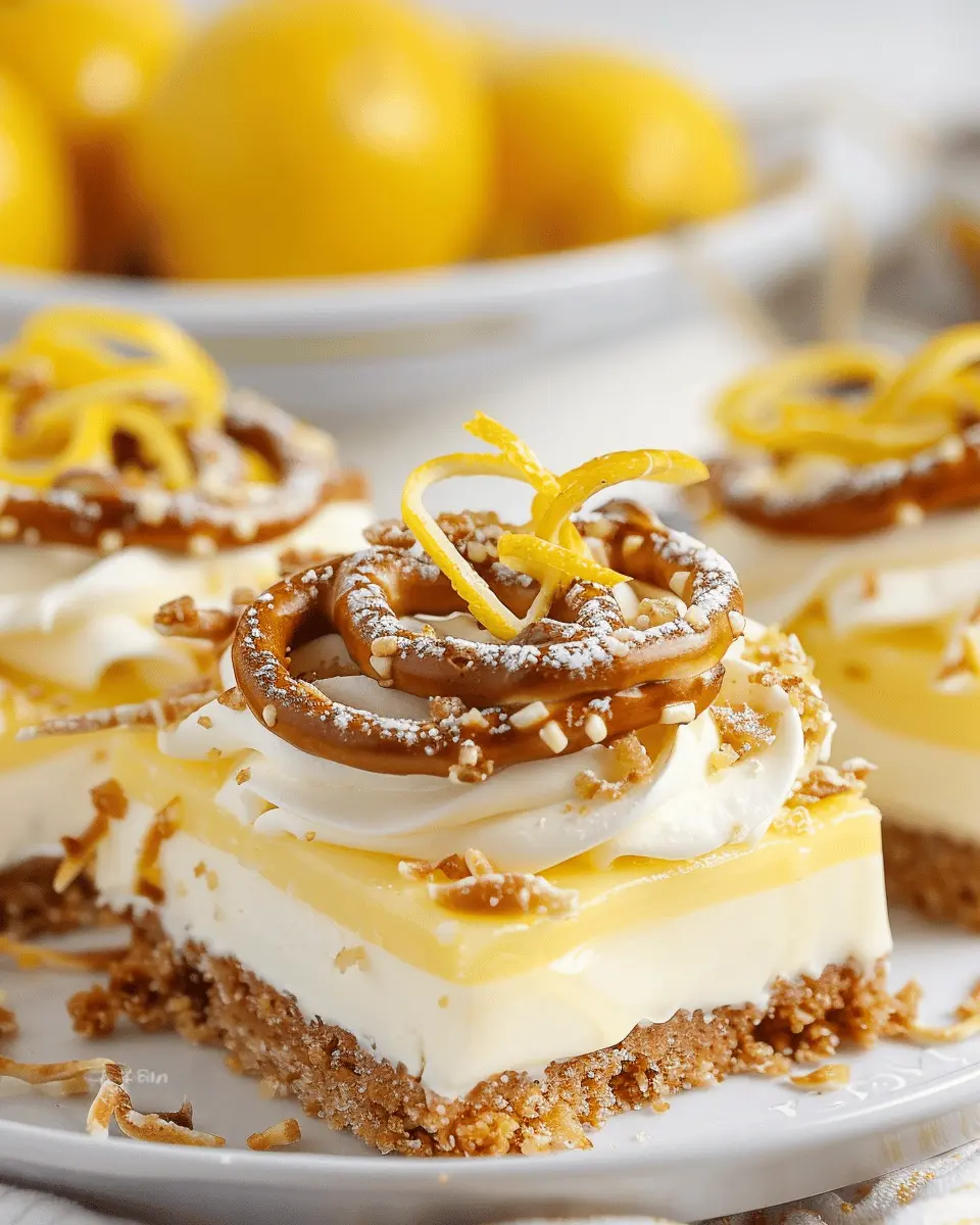 Lemon Pretzel Dessert: The Best Sweet and Salty Treat at Home