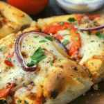 Air Fryer Pepper & Onion Flatbread