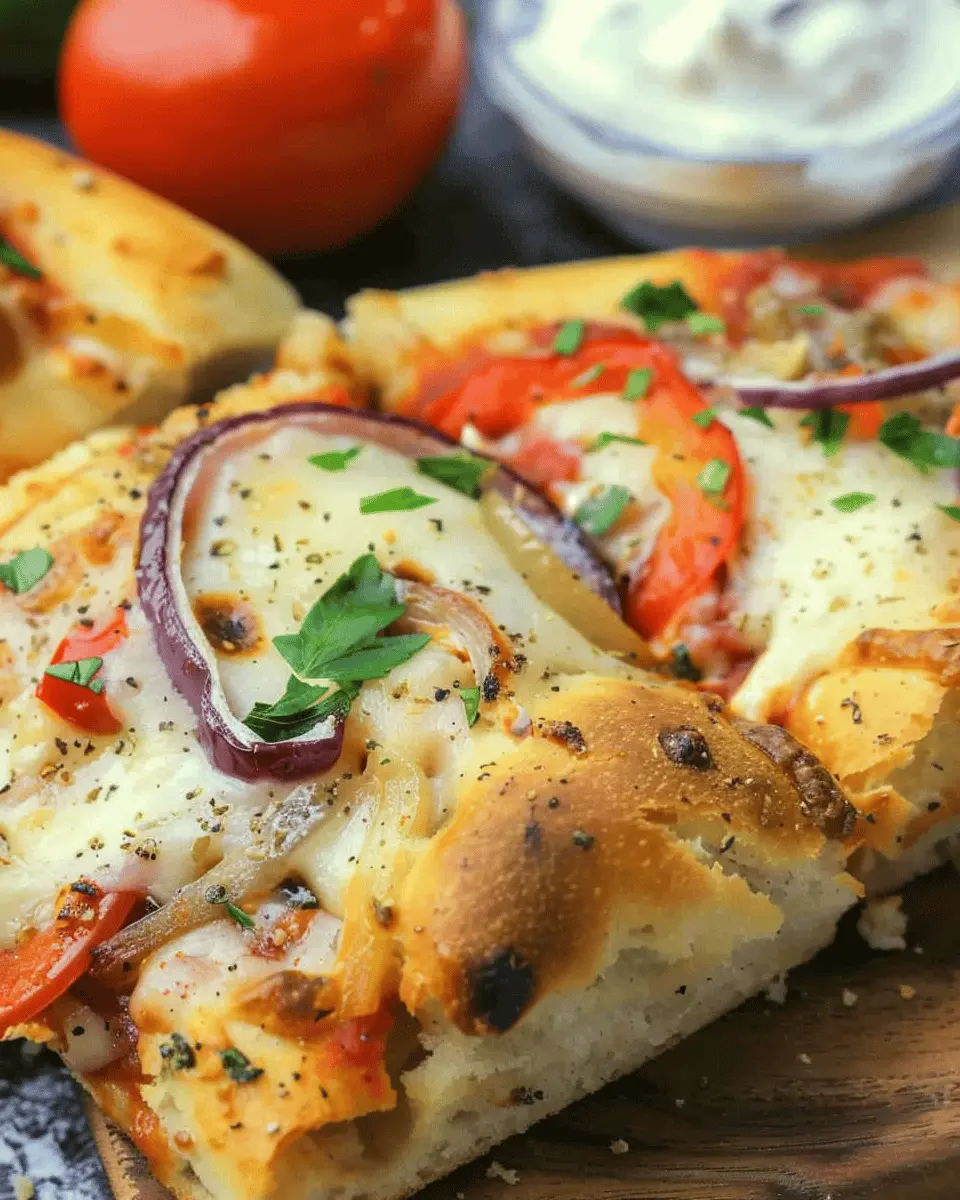 Air Fryer Pepper Onion Flatbread: Easy & Flavor-Packed Delight