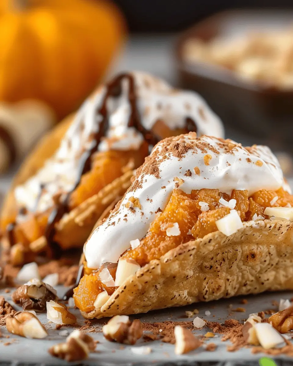 Pumpkin Pie Dessert Tacos: Easy and Irresistibly Indulgent Treats