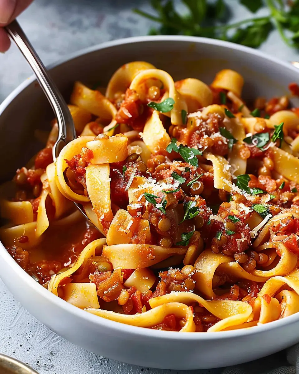 Lentil Pasta: Easy Weeknight Dish with Turkey Bacon and Spinach