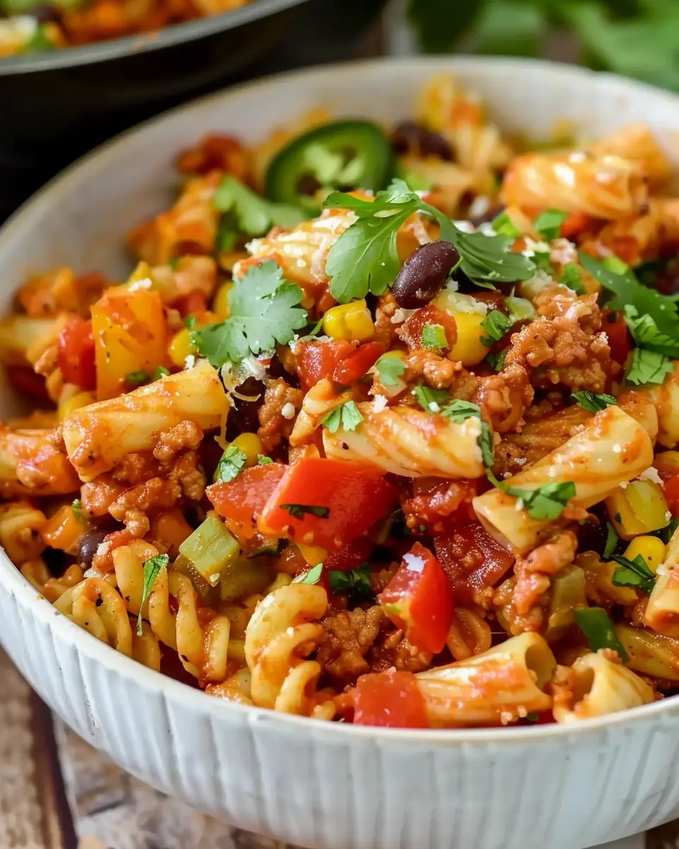 Taco Pasta Salad: Easy and Flavorful with Turkey Bacon and Chicken Ham