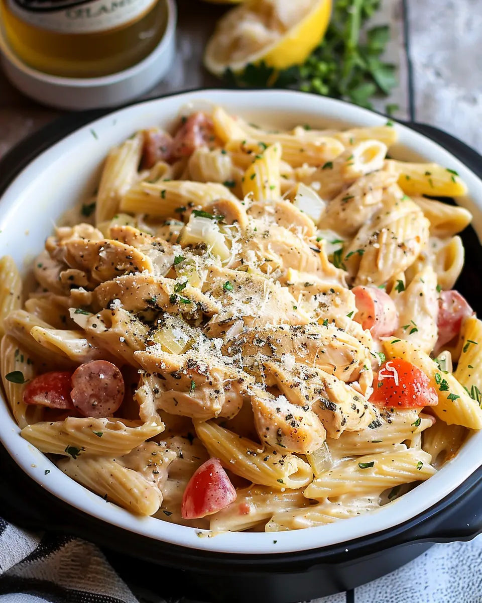 Slow Cooker Olive Garden Chicken Pasta Recipe: Easy Comfort Food Delight