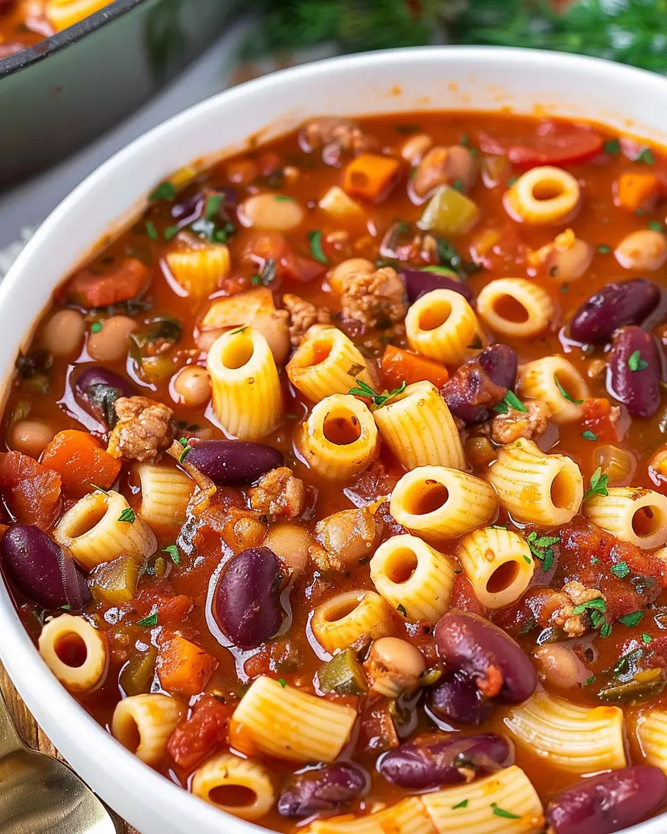 Pasta e fagioli: A Cozy, Healthy Twist with Turkey Bacon