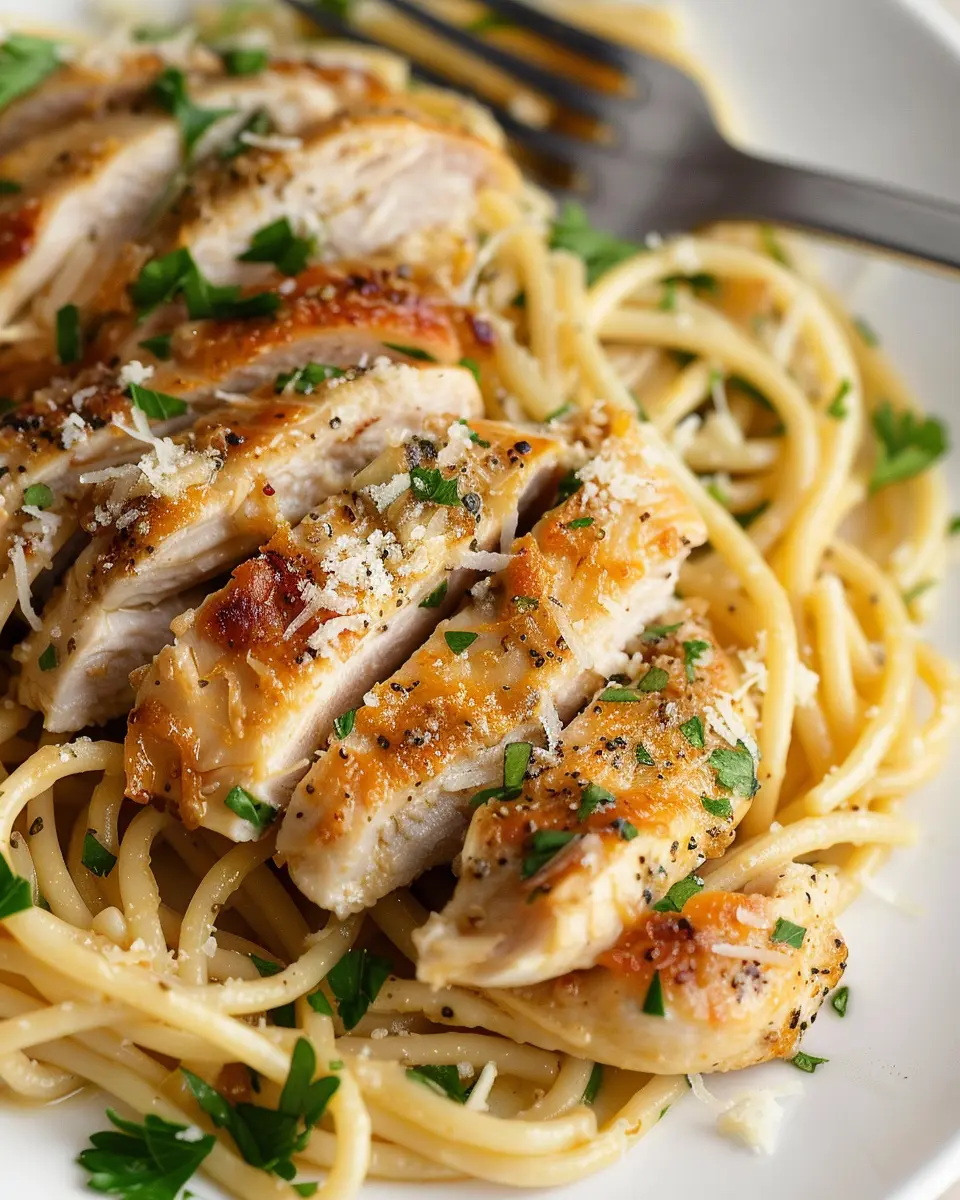 Easy Garlic Parmesan Chicken Pasta: A Delicious Healthy Dinner Delight